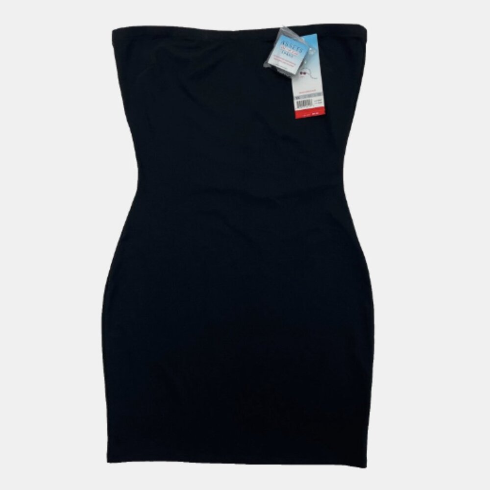 Spanx NWT Assets Red Hot Label Black Sleek Slimmers Full Slip Convertible 1X - Picture 2 of 14
